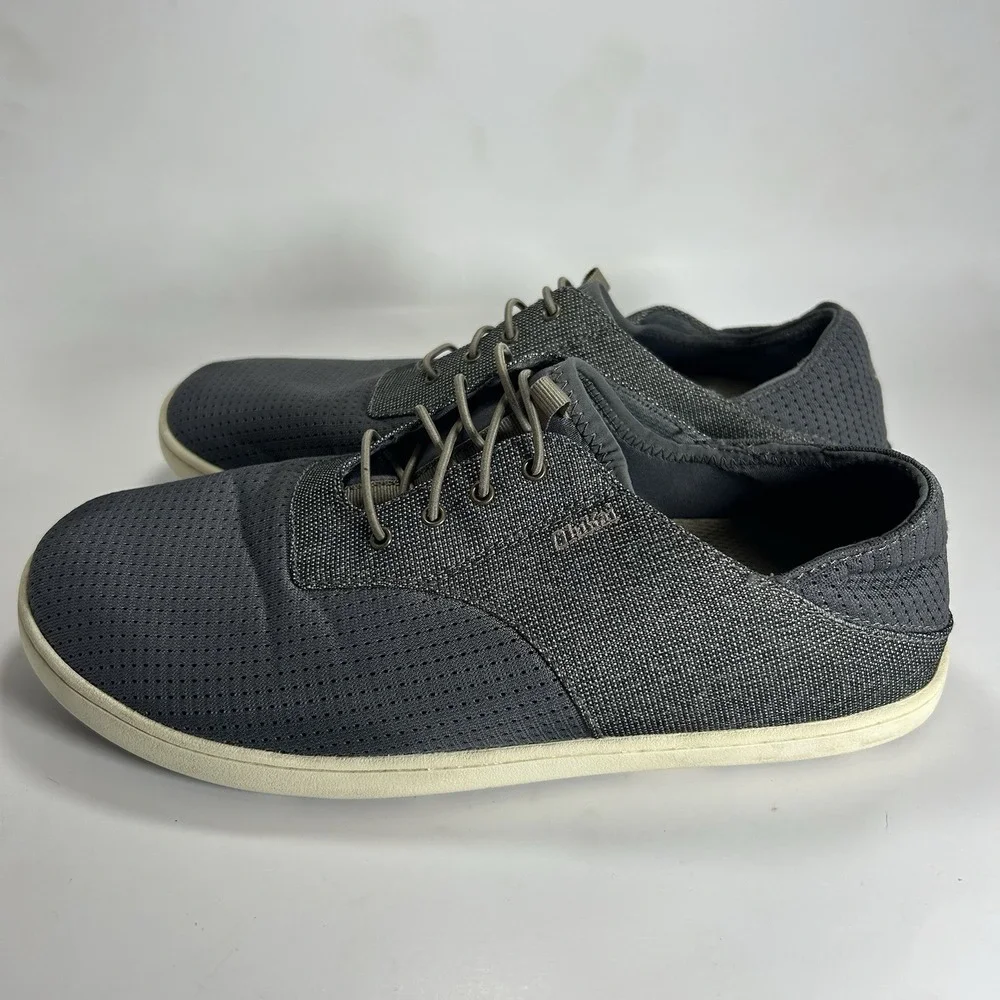 OluKai Nohea Moku Charcoal Clay Mesh Slip On Boat Shoes Mens 8.5 10283-2610